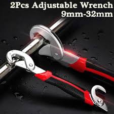 Snap’n Grip Universal Wrench Set (2pcs) – 9–32mm Adjustable Spanner | AwamiImport.com
