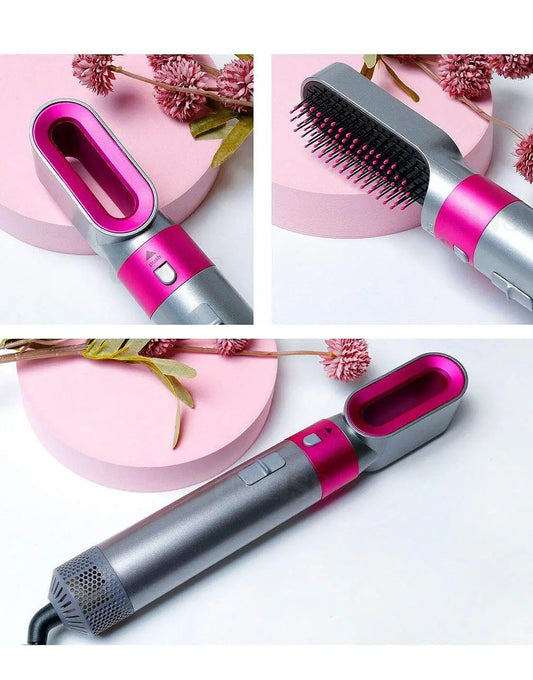 5-in-1 Multifunctional Hot Air Styler for Women – Hair Dryer, Straightener, Curler & Volumizing Air Brush | AwamiImport.com