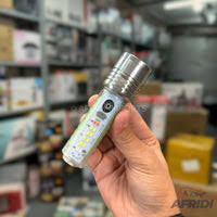 Coba CB-1658 Mini LED Torch – USB Rechargeable Zoom Flashlight with Multiple Modes