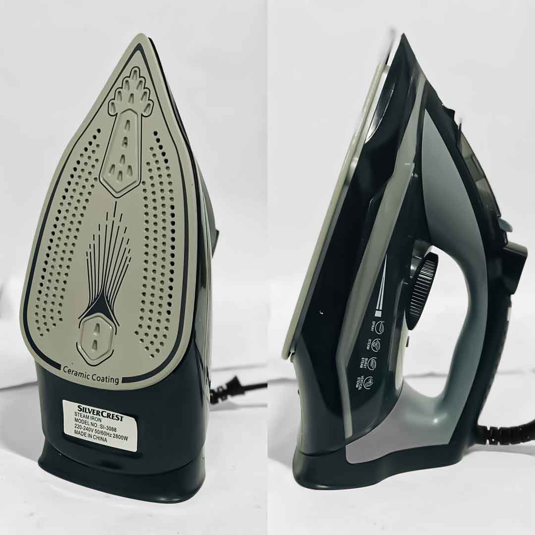 Super Crest SCT-1017 Electric Steam Iron – Powerful Wrinkle Removal (2 Year Warranty) |
