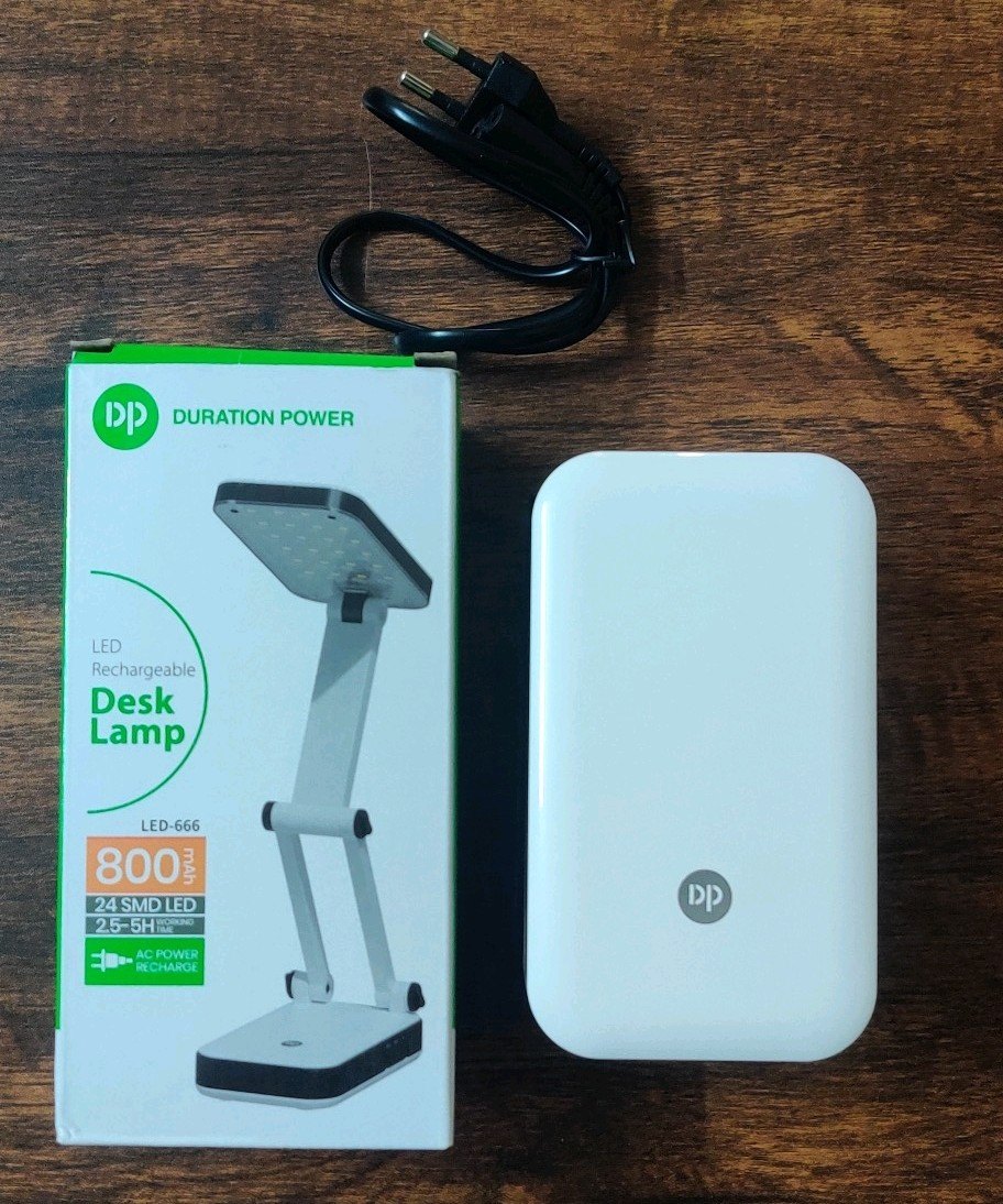 Desk Lamp LED  666 Rechargeable – 800mAh Study Light (3–5 Hours Backup) |