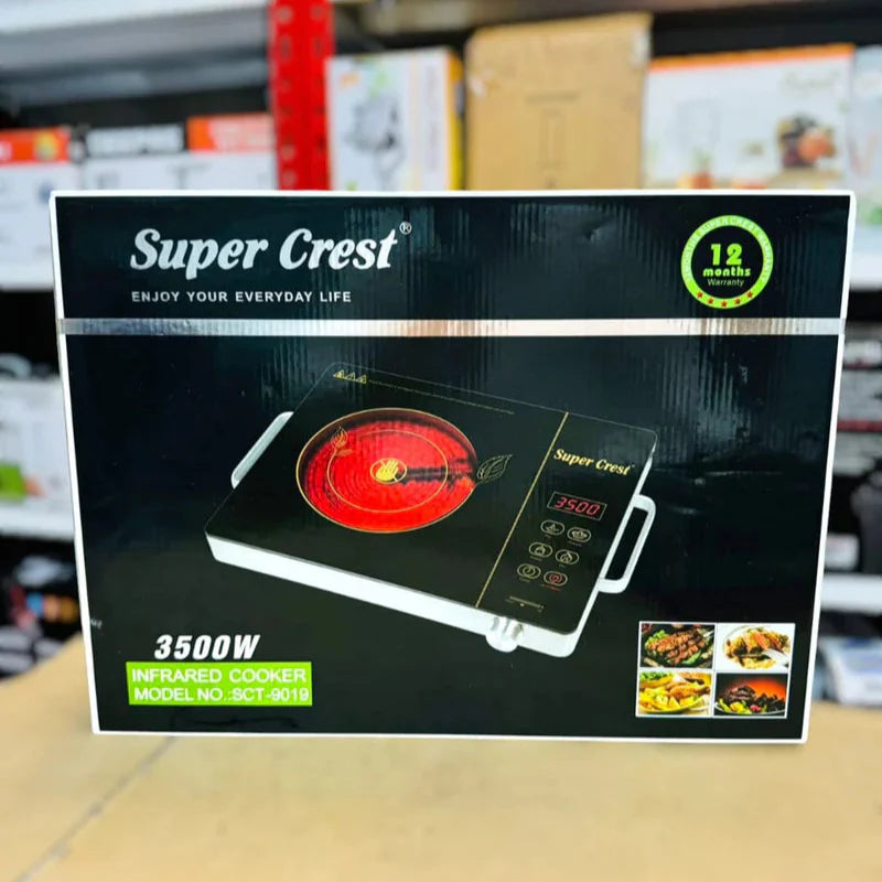 Super Crest Crystal Hot Plate SCT-9019| AwamiImport.com