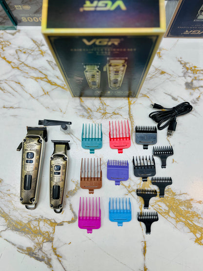 VGR Voyager V-643 Professional Hair Clipper & Trimmer Set – 5500–7000 RPM, & Auto Testing Function|🇦🇷ARGENTINA LOT