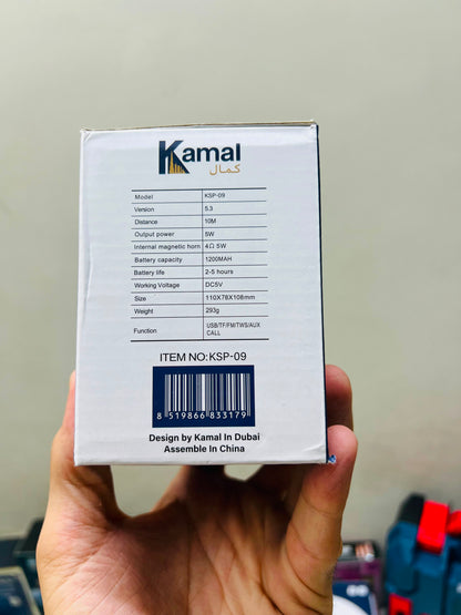 Kamal KSP-09 Portable Speaker – 5W Powerful Sound | Made in Dubai