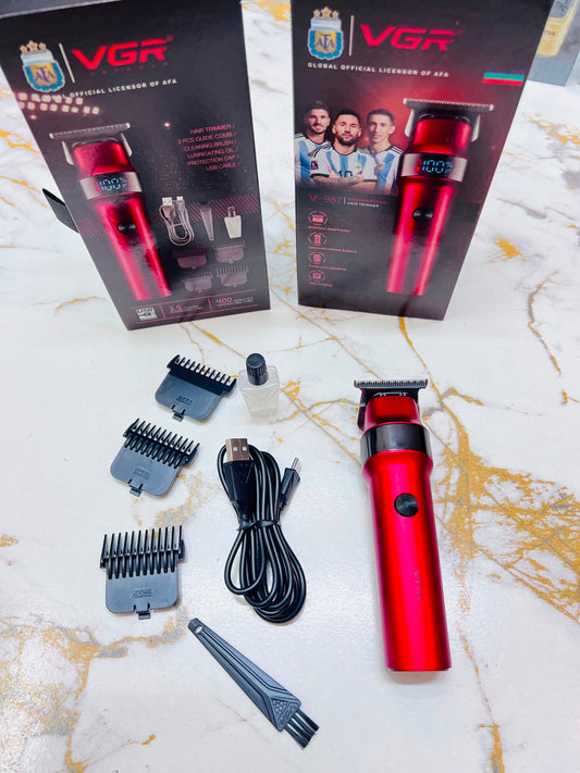 VGR V-987 Professional Hair Trimmer – 7000 RPM Turbo Motor|🇦🇷ARGENTINA LOT