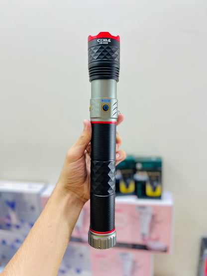 COBA 3000M Powerful LED Flashlight – Aluminum Alloy Torch with 32000mAh Lithium Battery