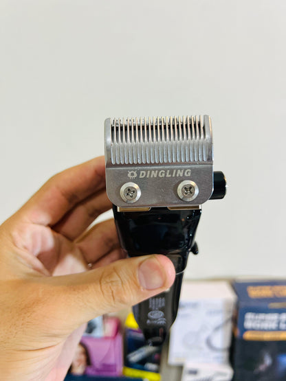 DINGLING RF-668 Digital Display Hair Clipper – Professional Rechargeable Trimmer with 5 Cutting Lengths & Lithium Battery