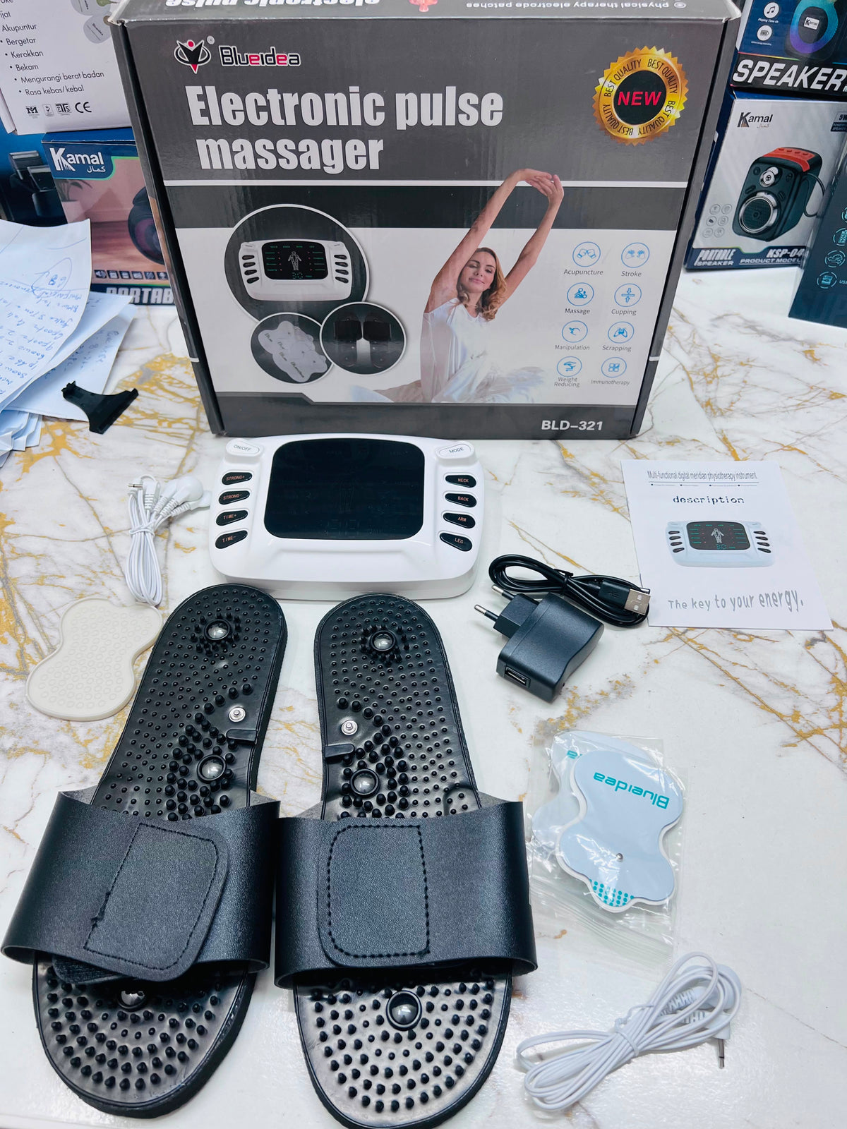 Blueidea Electronic TENS Pulse Massager BLD321 – Smart Muscle Pain Relief & Body Therapy Device