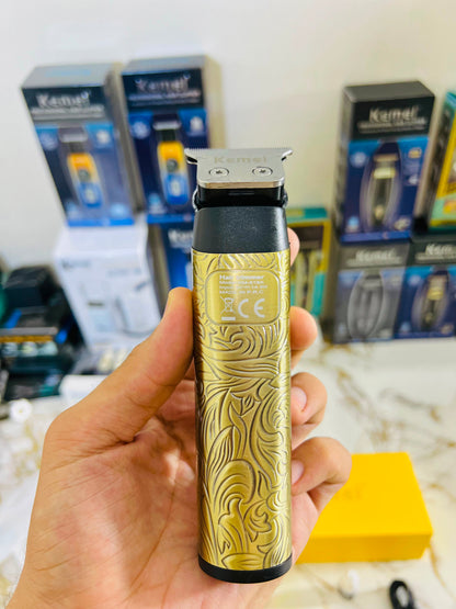KEMEI KM-519A Dazzling Color Digital Display Hair Trimmer – 7200RPM with 1mm, 2mm & 3mm Combs