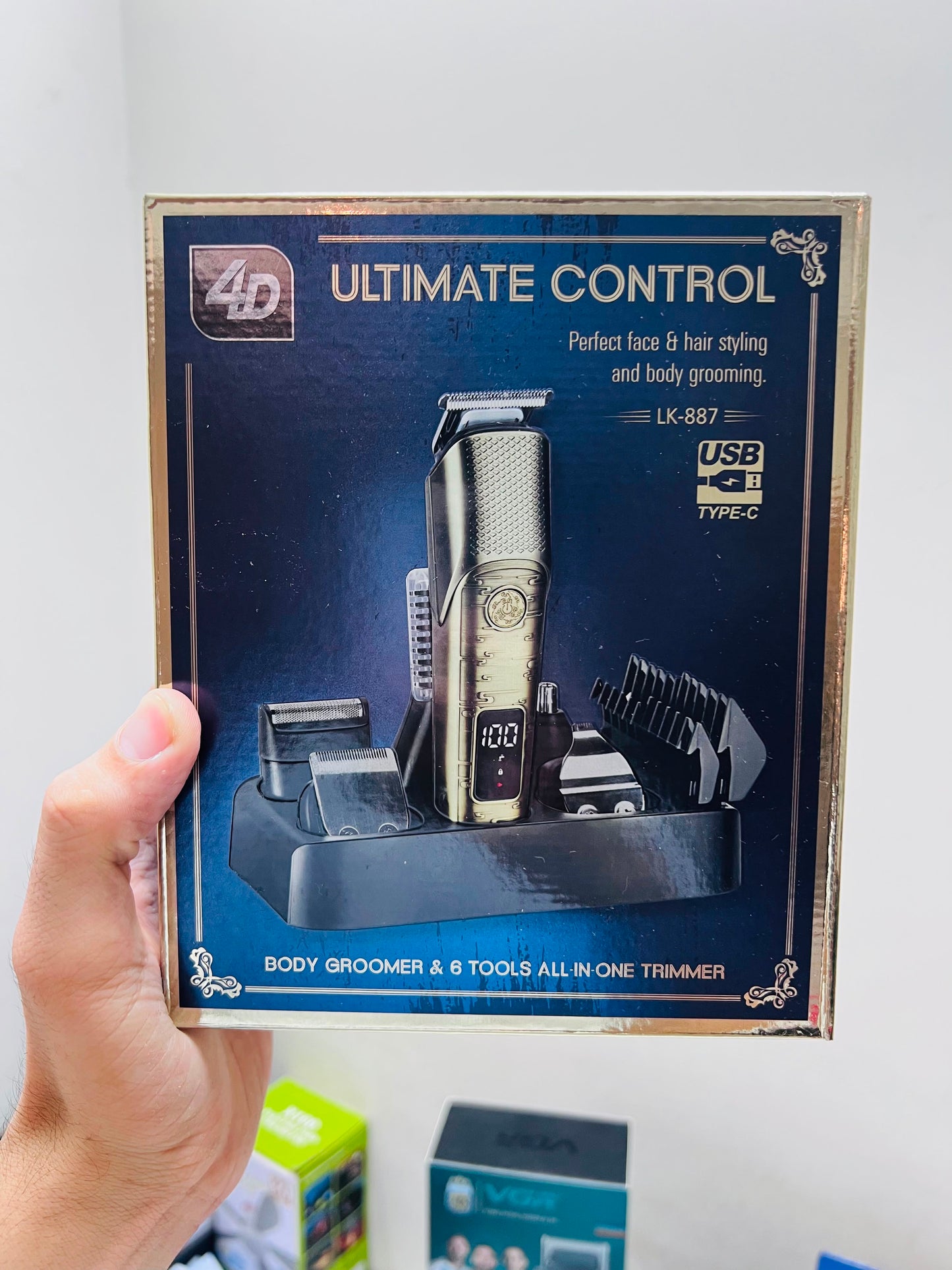 LK-887 4D Ultimate Control 6-in-1 Body Groomer – Professional All-in-One Trimmer