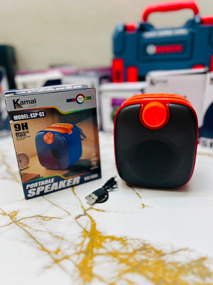 Kamal KSP-03 Big Loud Speaker – 9 Hours Music Time, TF Card & USB Port | Made in Dubai