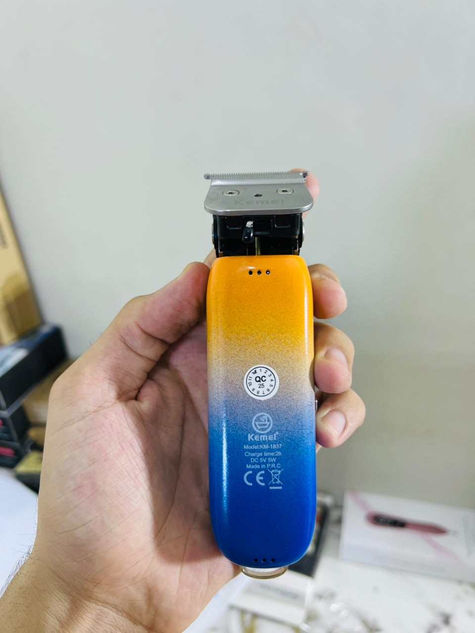 Imported KEMEI KM-1837 Carbon Steel Cutter Hair Trimmer