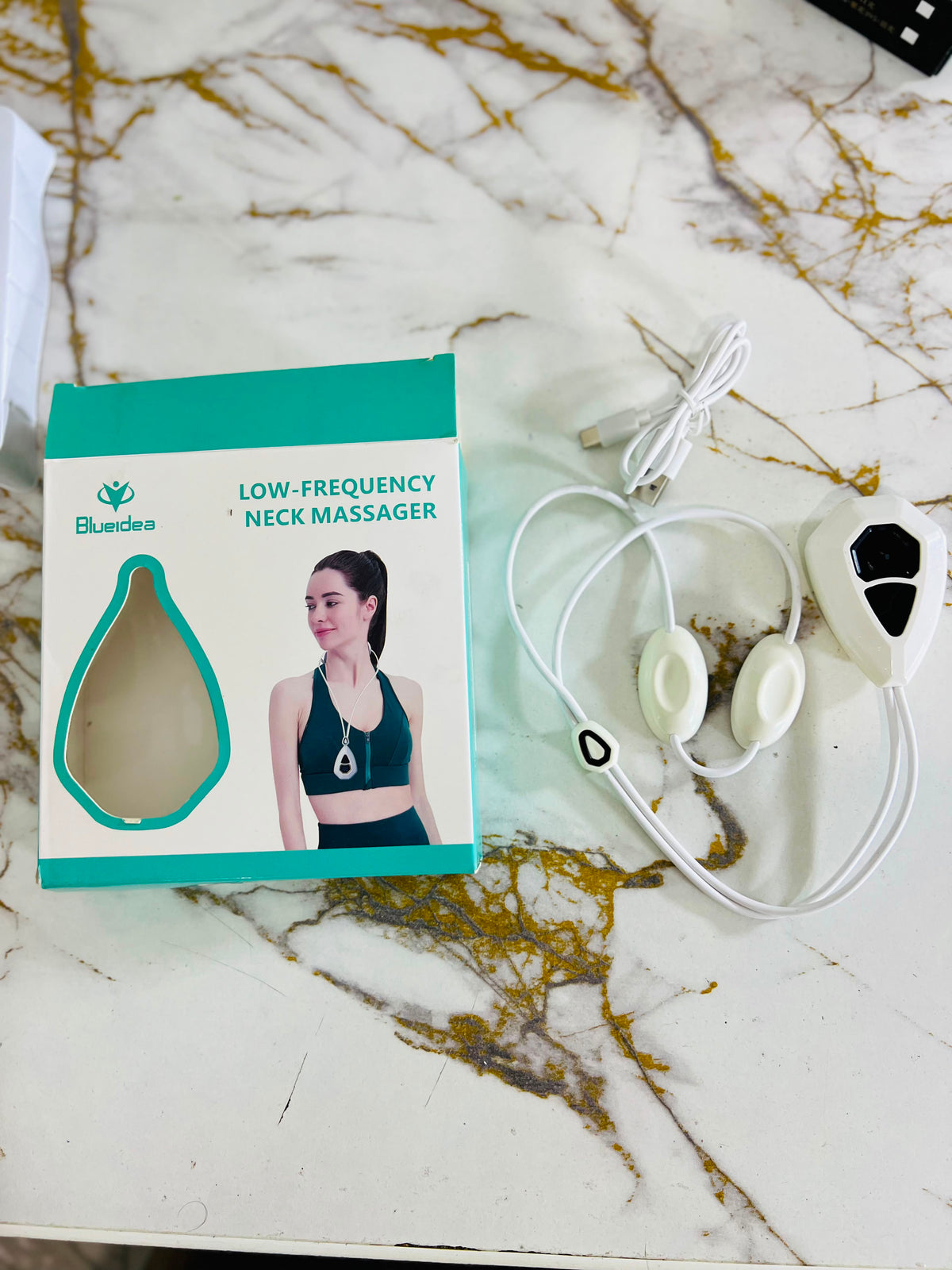 BLUEIDEA BLD-710 Low-Frequency Neck Massager – Smart Electric Neck Pain Relief Massager | AwamiImport.com