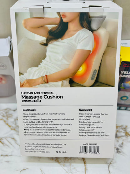 MDHL MD-KD05 Lumbar& Cervical Massage Cushion – Imported Electric Neck Massager