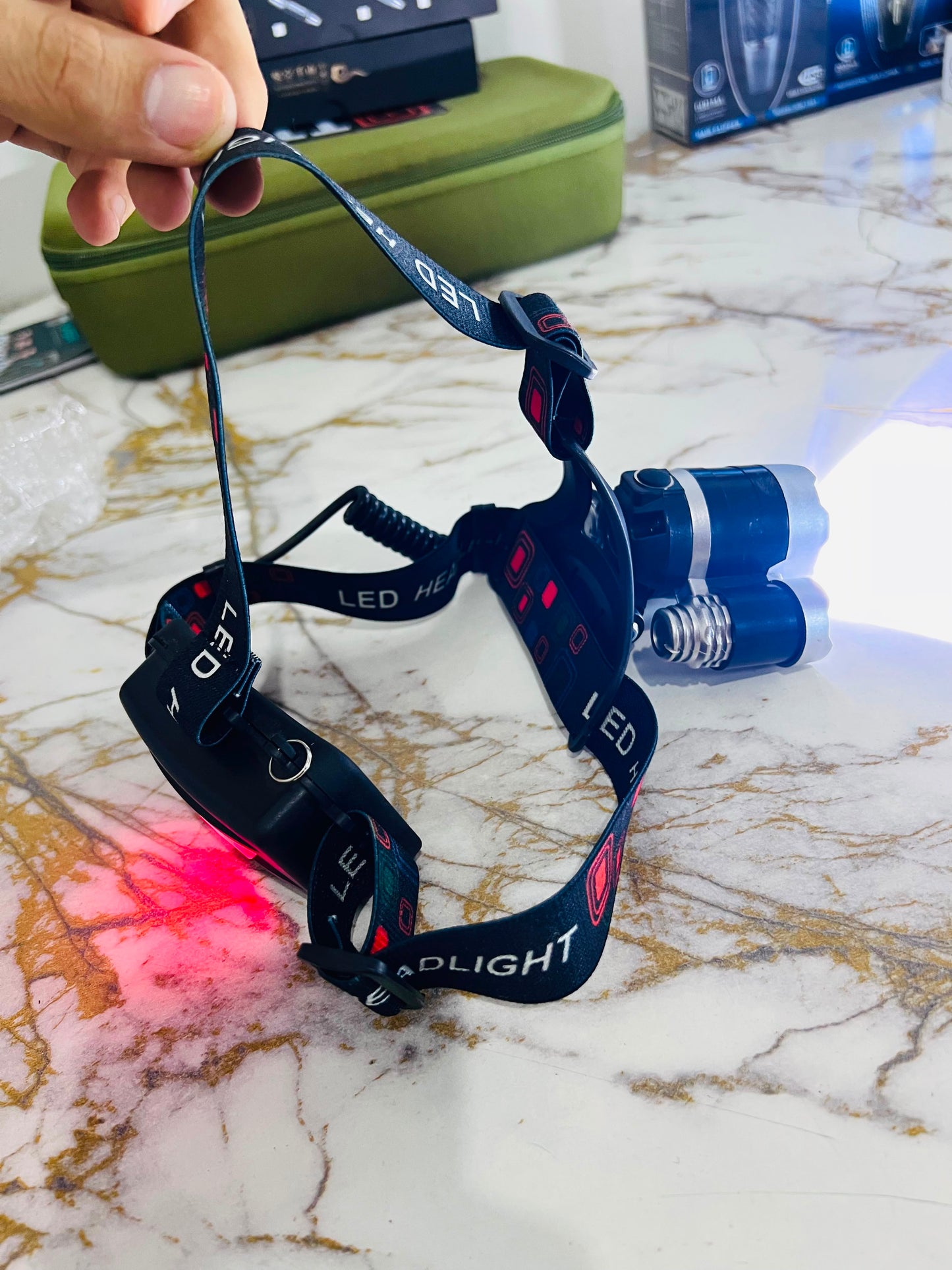 High Power 3x CREE T6 LED Head Lamp with 2x 18650 Rechargeable Batteries – Ultra Bright Head Torch | AwamiImport.com