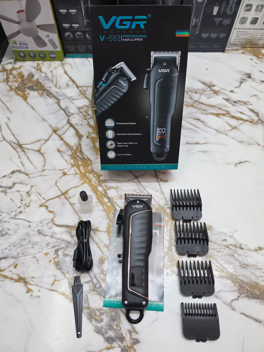 VGR V-683 Professional Hair Clipper | 2000mAh Lithium Battery Taper Lever Multi-Cut Clipper |🇦🇷ARGENTINA LOT