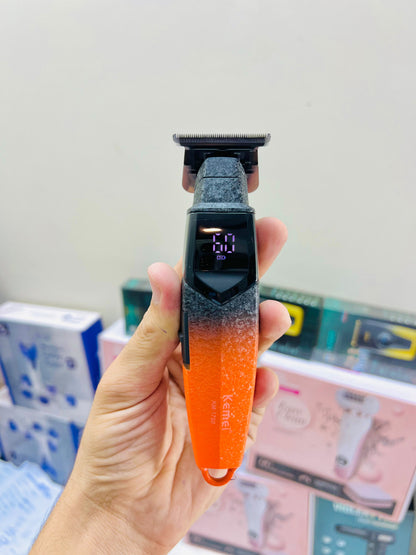 Imported Kemei KM-1750 Professional Trimmer – Metal Body, American Design & LCD Display