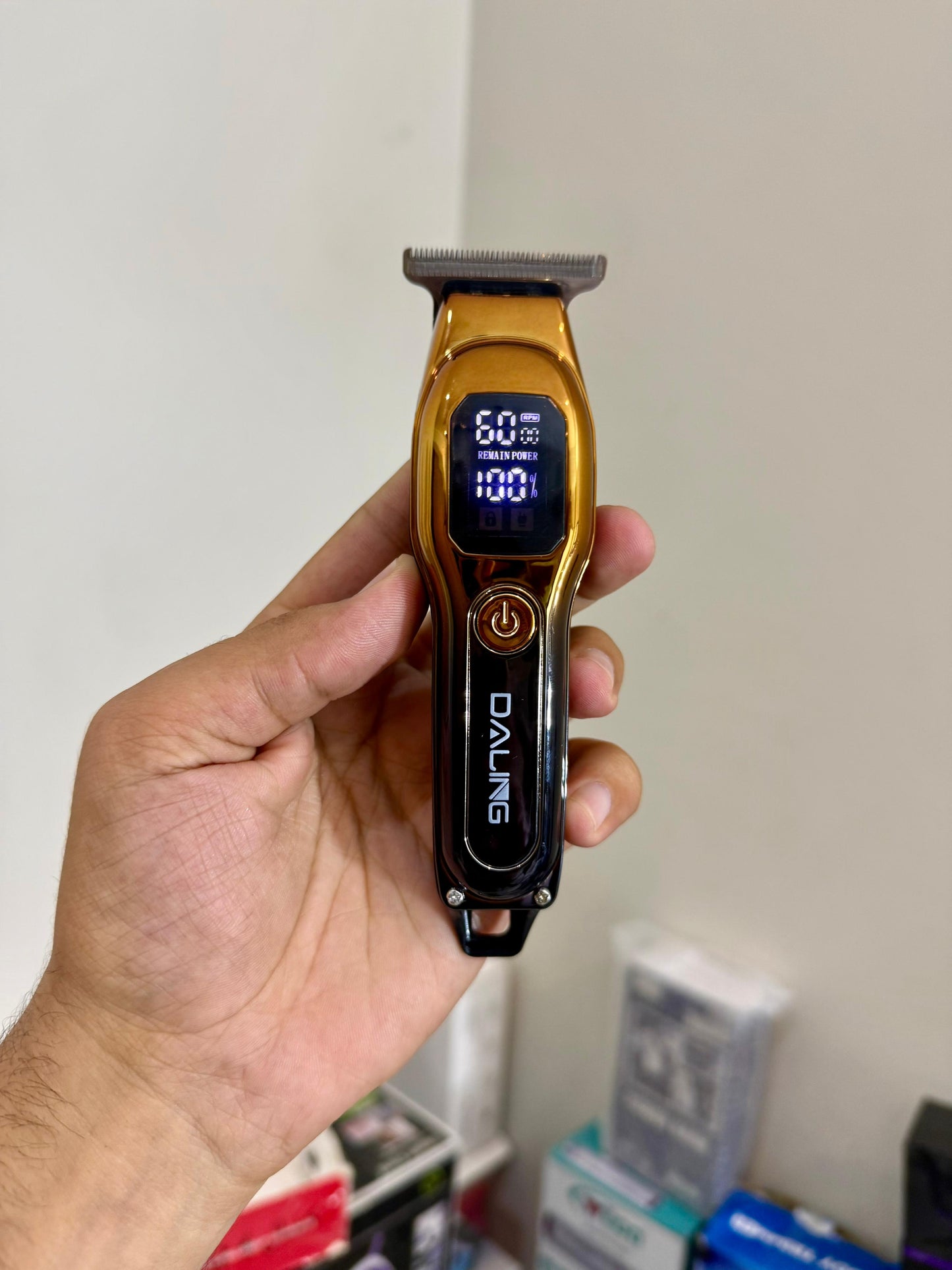 DALING DL-1747 Professional Hair Clipper – LED Display, High Power Battery |