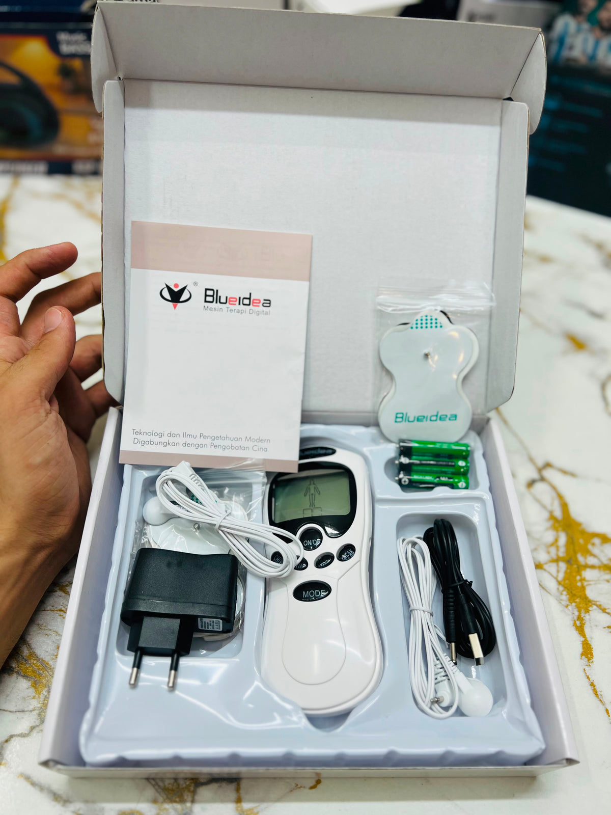 Blueidea Digital Therapy & Massage Machine – Electronic Pulse Massager for Pain Relief & Muscle Relaxation