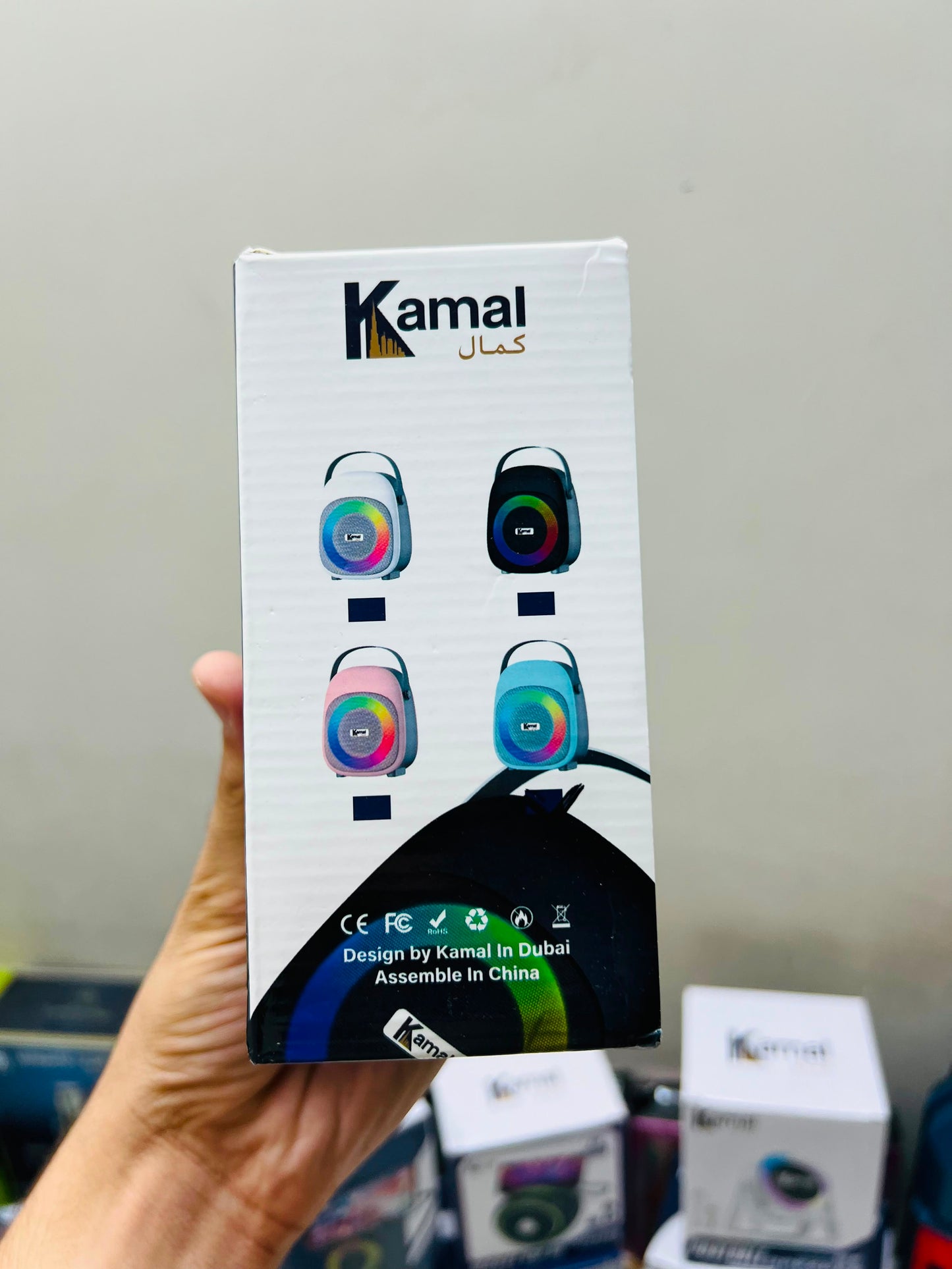 Kamal KSP-01 Portable Bass Wireless Speaker – 1800mAh Battery, 8 Hours Music | Made in Dubai