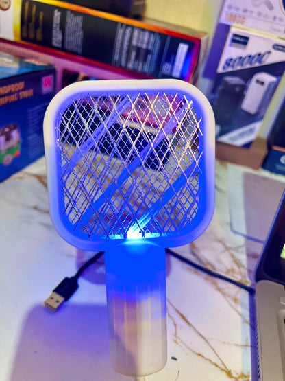 Mosquito Killer Racket Lamp – Pocket Size USB Rechargeable 2-in-1 Device |