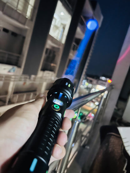 Imported COBA CB-G672D Flashlight – 1000M Long-Range Light with 26650 Lithium Battery
