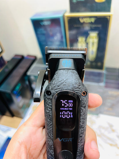 VGR Voyager V-879C Professional Hair Clipper – 7500 RPM Turbo, Ceramic & Titanium Blade, 2000mAh Battery|🇦🇷ARGENTINA LOT