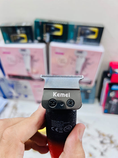 Imported Kemei KM-1750 Professional Trimmer – Metal Body, American Design & LCD Display