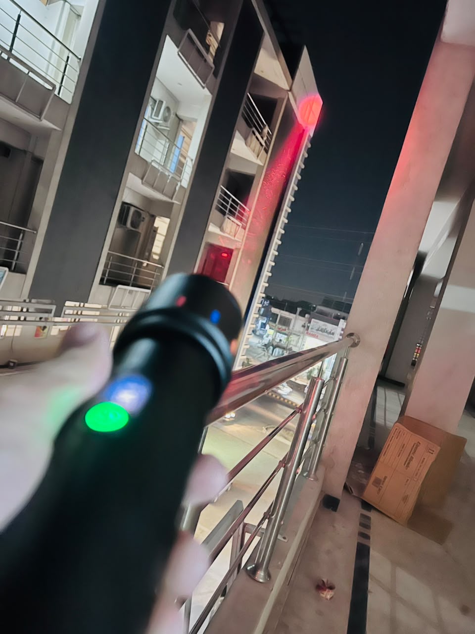 COBA CB-7703 600W LED Flashlight – 3000M Long-Range Aluminium Alloy Torch with 3-Color RGB Side Light