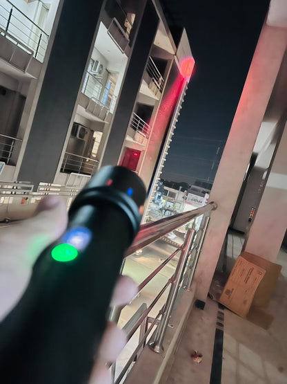 COBA CB-7703 600W LED Flashlight – 3000M Long-Range Aluminium Alloy Torch with 3-Color RGB Side Light