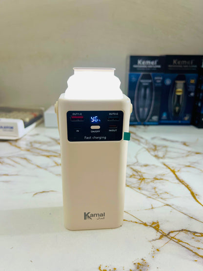 Kamal  30000mAh Power Bank KPB30 -Speed Backup with LED Lamp |