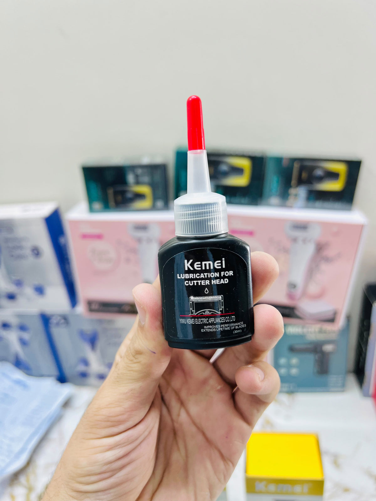 Imported Kemei KM-1750 Professional Trimmer – Metal Body, American Design & LCD Display