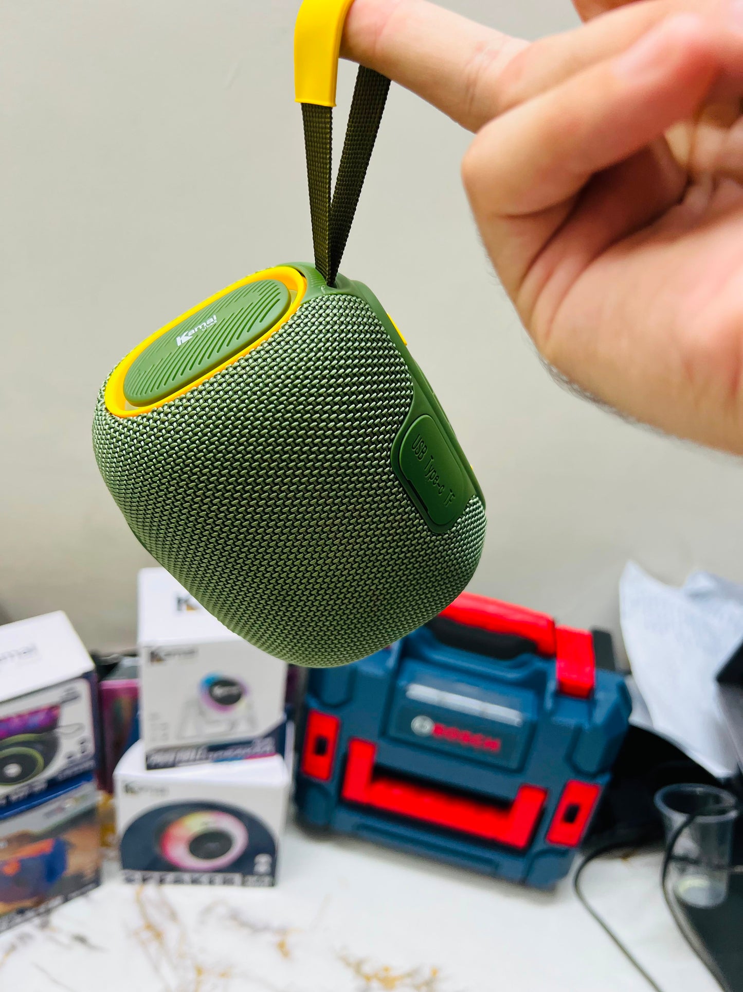 Kamal KSP-01 Portable Bass Wireless Speaker – 1800mAh Battery, 8 Hours Music | Made in Dubai