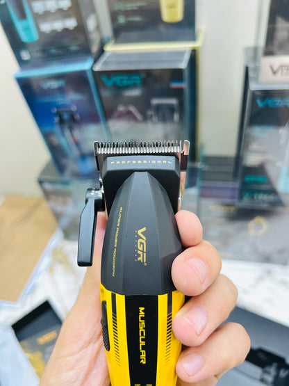 VGR Voyager Super Power V-285 Muscular C1 Trimmer – 9000 RPM, Metal Body, Ceramic Blade & 6 Magnetic Guide Combs|🇦🇷ARGENTINA LOT