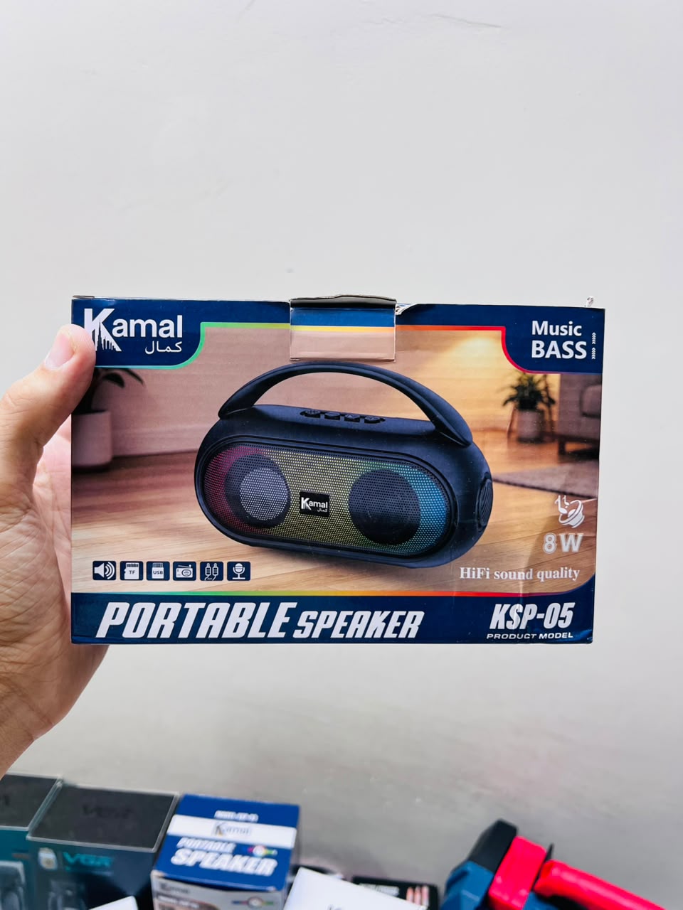 Kamal KSP-05 Portable Speaker – HiFi Sound, 8W Power & 8 Hours Music Time | Made in Dubai