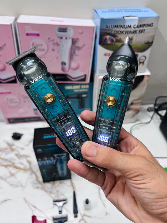 VGR 949 2-in-1 Hair & Nose Trimmer – 180 Min Runtime,  IPX Waterproof|🇦🇷ARGENTINA LOT