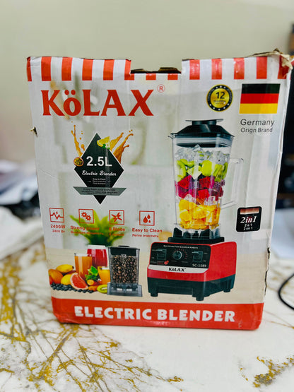 Kolax 2-in-1 Heavy Duty Blender SC-1589 (2.5L) – Powerful Juicer, Grinder & Smoothie Maker with 12-Month Warranty