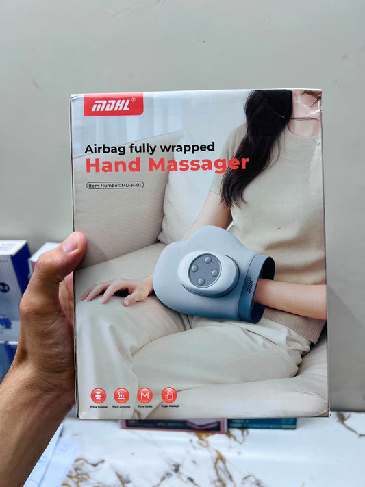 Imported Airbag Hand Massager – Full Hand Wrap with Warm Compress,  MD-H-01 -Finger Massage & 3 Modes