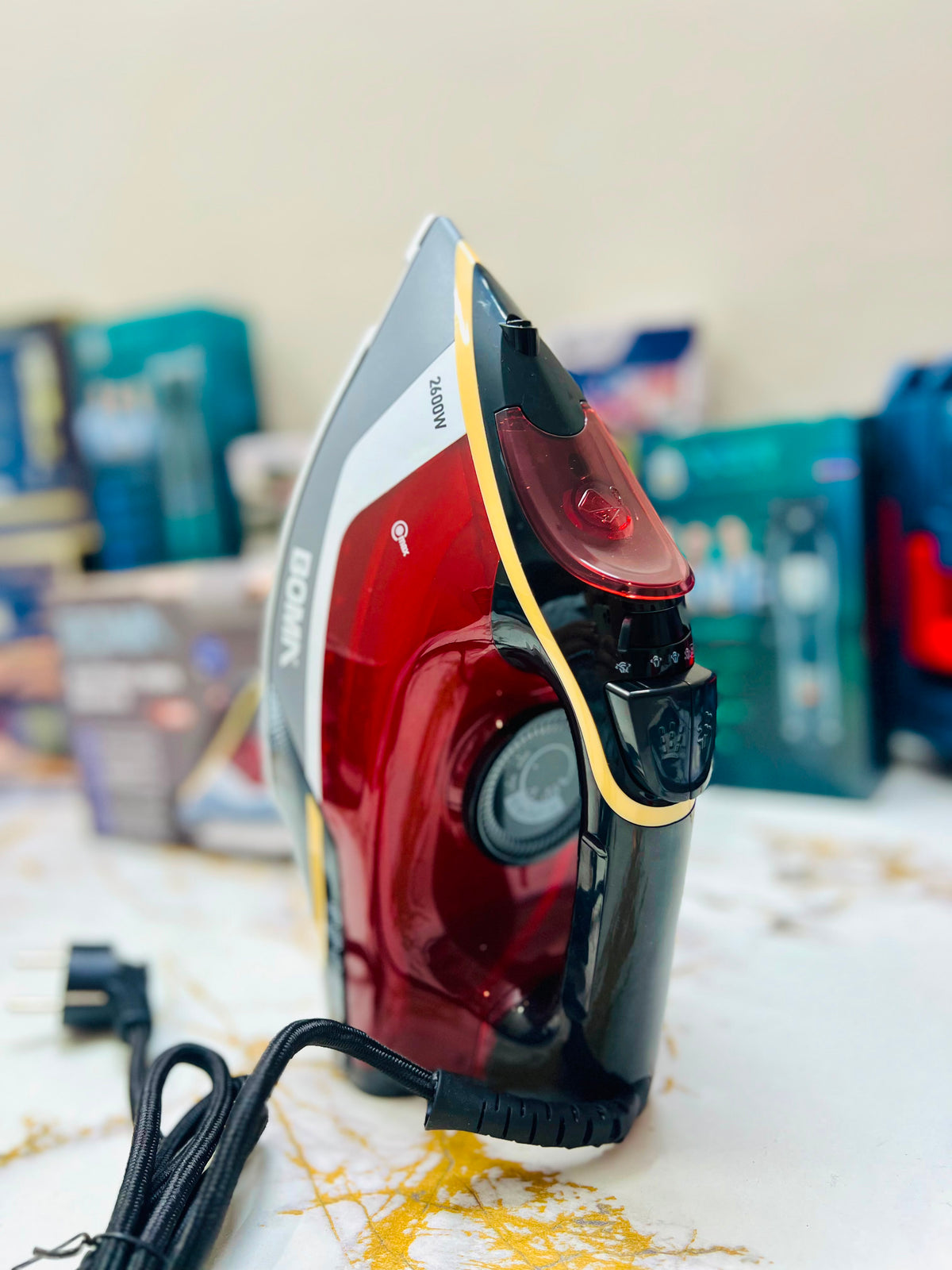 BOMA BM-6035 2600W Steam Iron – German Design with Vertical Steam & Overheat Protection