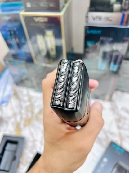 VGR V-308 Professional Foil Shaver – 3-Speed Double Titanium Foil, 9000 RPM Metal Body|🇦🇷ARGENTINA LOT