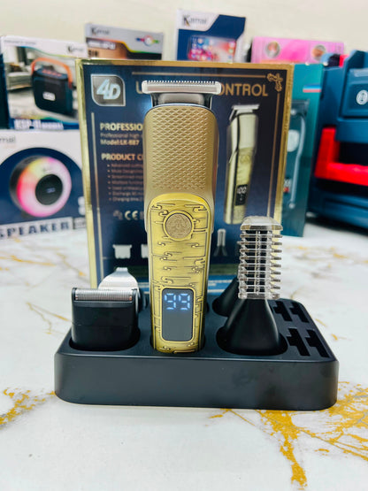 LK-887 4D Ultimate Control 6-in-1 Body Groomer – Professional All-in-One Trimmer