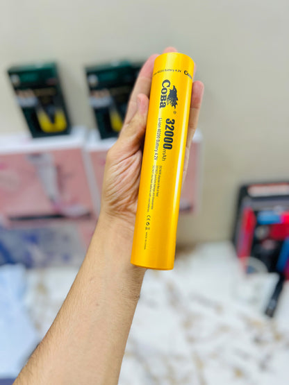 COBA 3000M Powerful LED Flashlight – Aluminum Alloy Torch with 32000mAh Lithium Battery