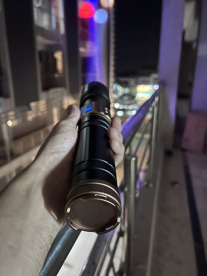 COBA CB-G908 Aluminium Alloy Strong Flashlight – Up to 3000M Long-Range Beam