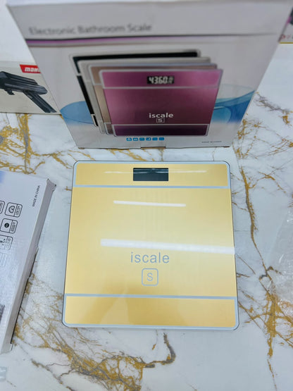 Electronic Bathroom Scale 180KG – LCD Display, Smart Step-On Technology & Auto Power-Off