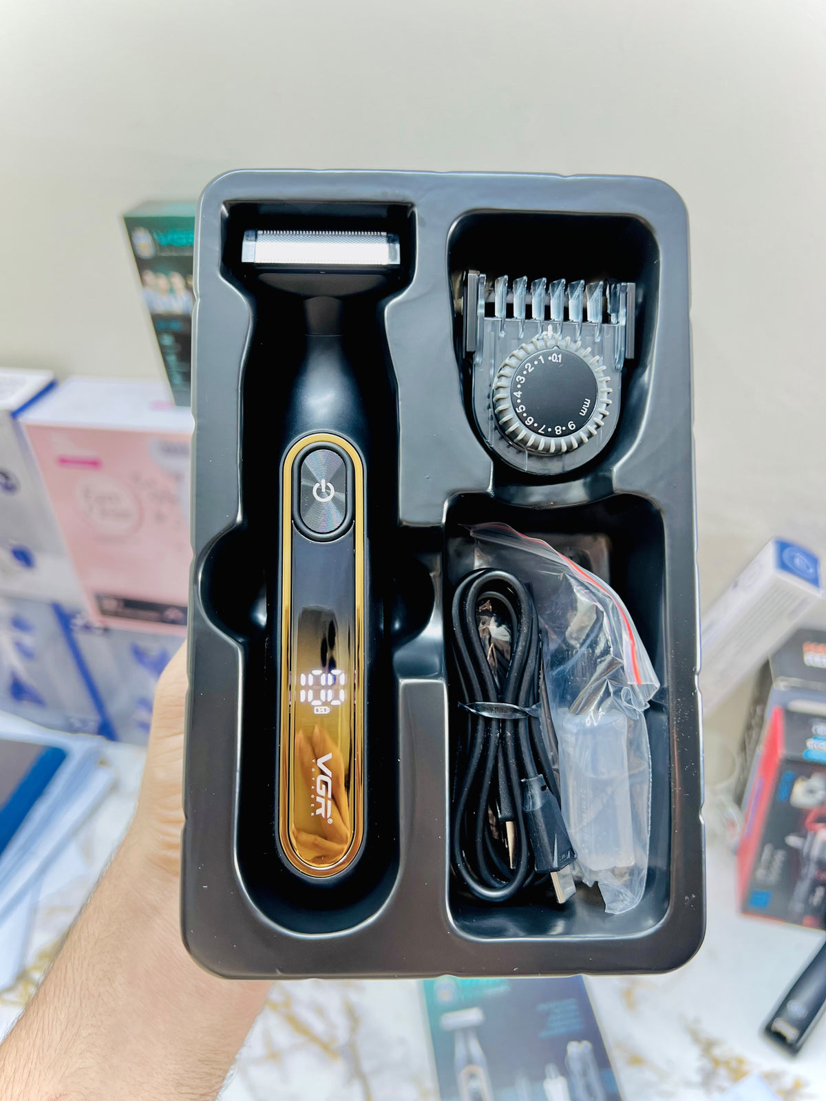 VGR Voyager-360 Rechargeable Dual-Sided Trimmer – IPX Waterproof Grooming Machine|🇦🇷ARGENTINA LOT