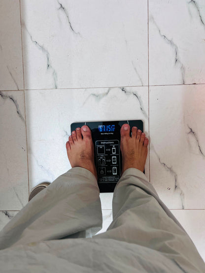 Imported Healthy Weight Digital Scale – 180KG Capacity, Tempered Glass, LCD Display & Mobile App
