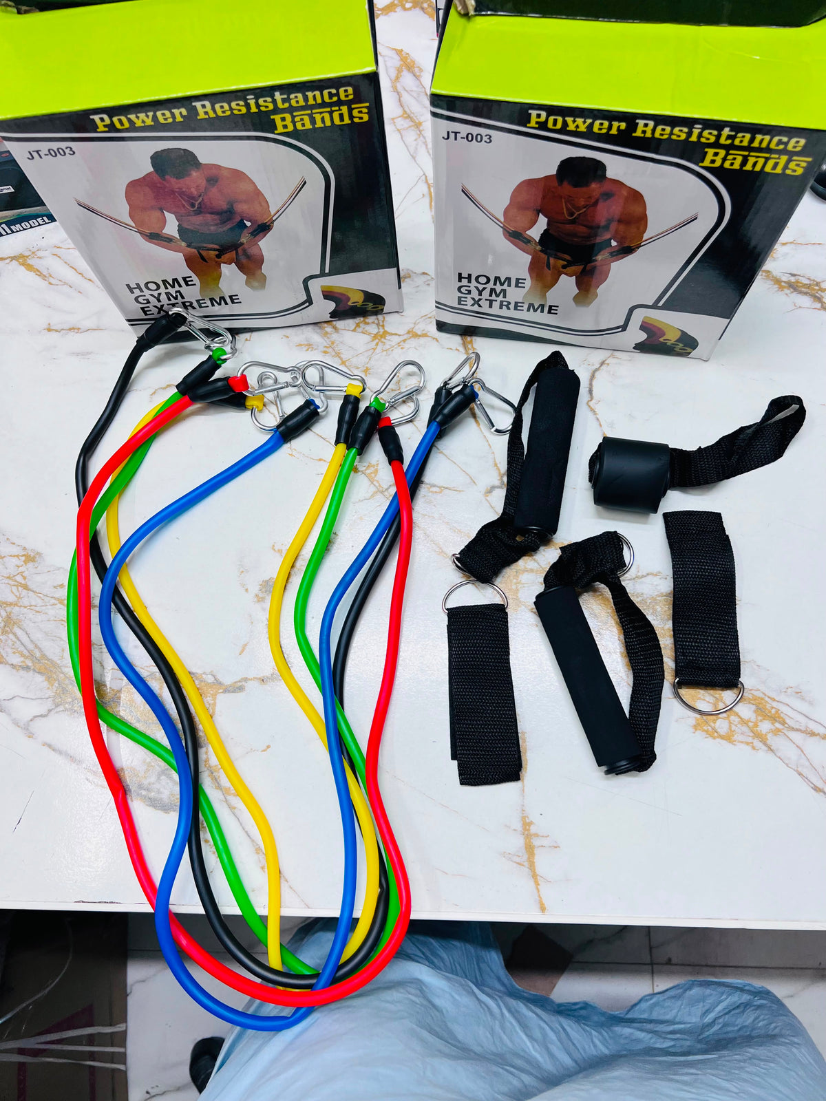 Power Resistance Bands Home Gym Extreme Set JT-003 – Full Body Workout Kit