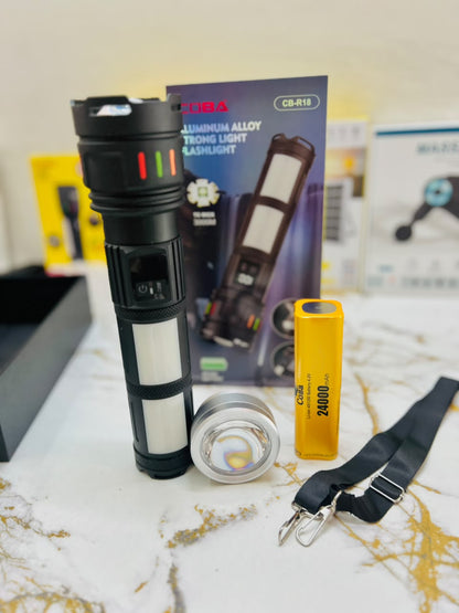 COBA CB-R18 3000M Strong Light Flashlight – Aluminium Alloy Body, Powerful Long-Range Torch