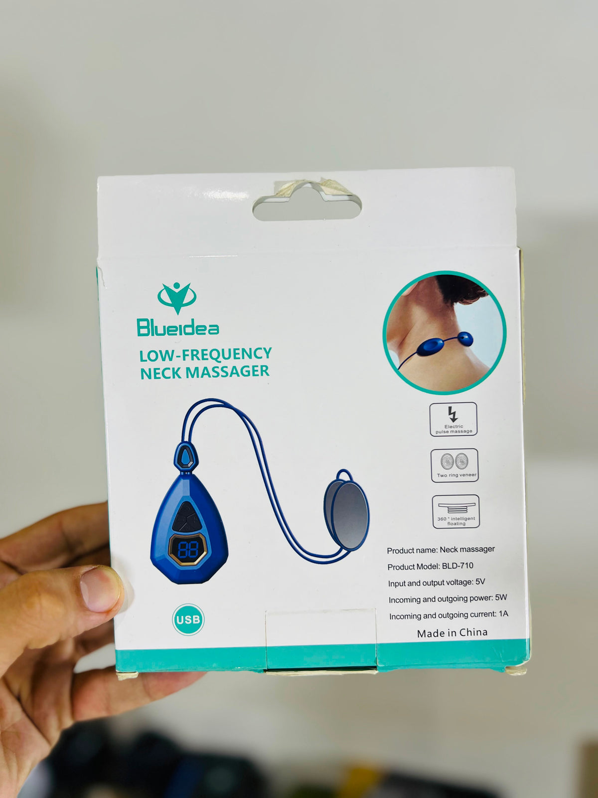 BLUEIDEA BLD-710 Low-Frequency Neck Massager – Smart Electric Neck Pain Relief Massager | AwamiImport.com