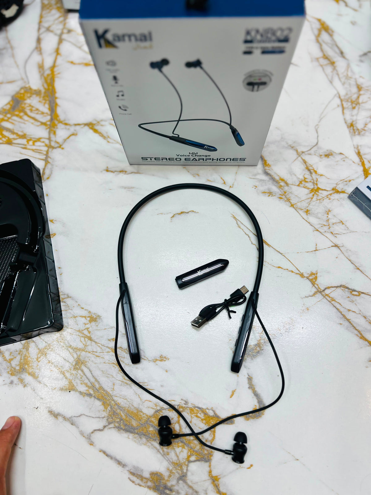 KAMAL KNB02 Wireless Stereo Earphones – High-Quality Sound, Phone Calls & 35 music Battery
